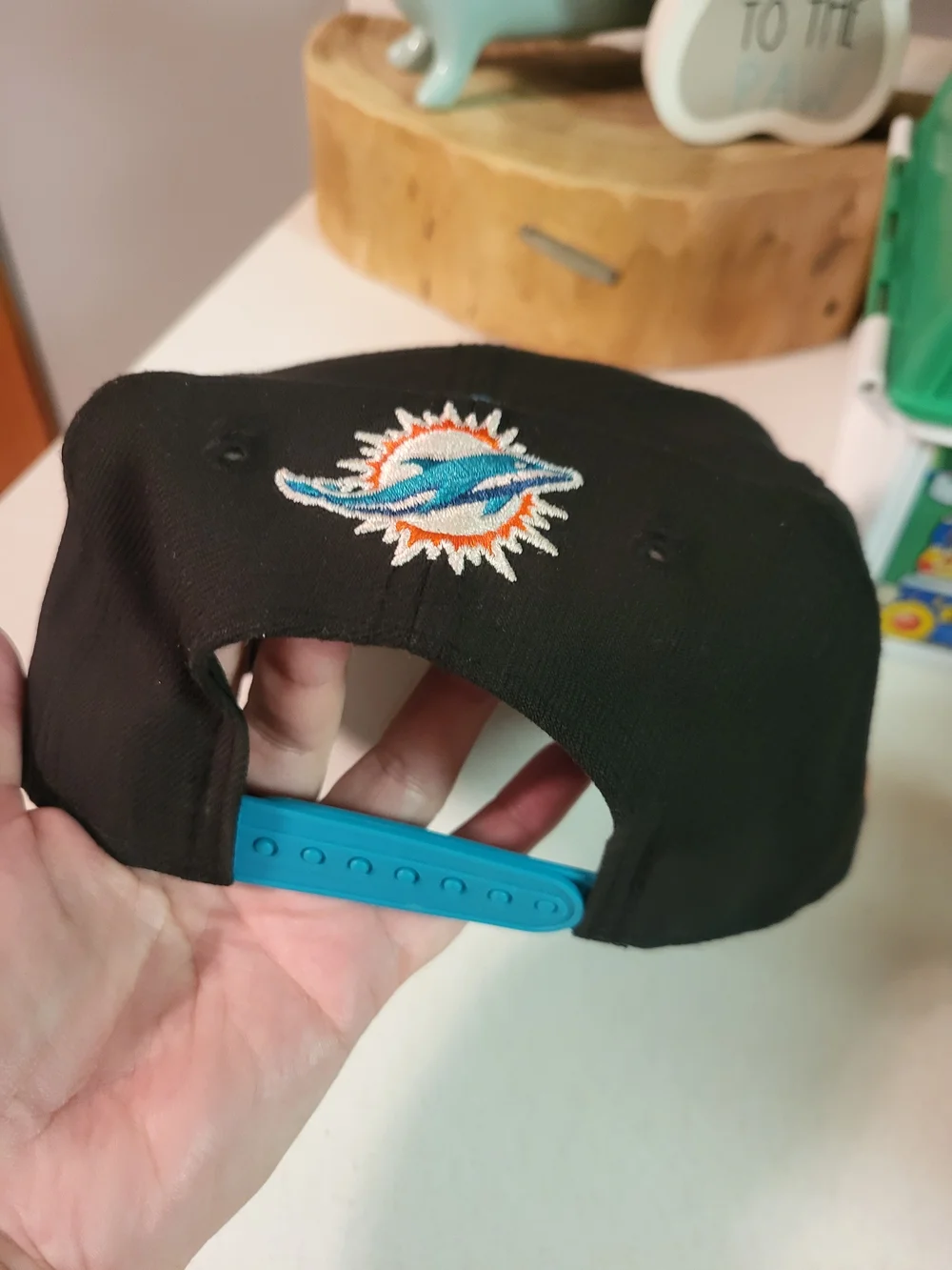 New Era Black Teal & Orange Miami Dolphins Kids Snapback
